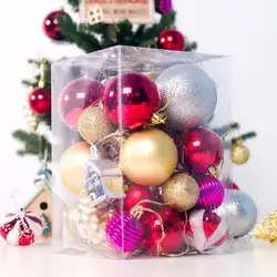 2020 Новые Ассорти небьющиеся Рождественские шары украшения Рождественские рождественские безделушки елки подвески для праздников и