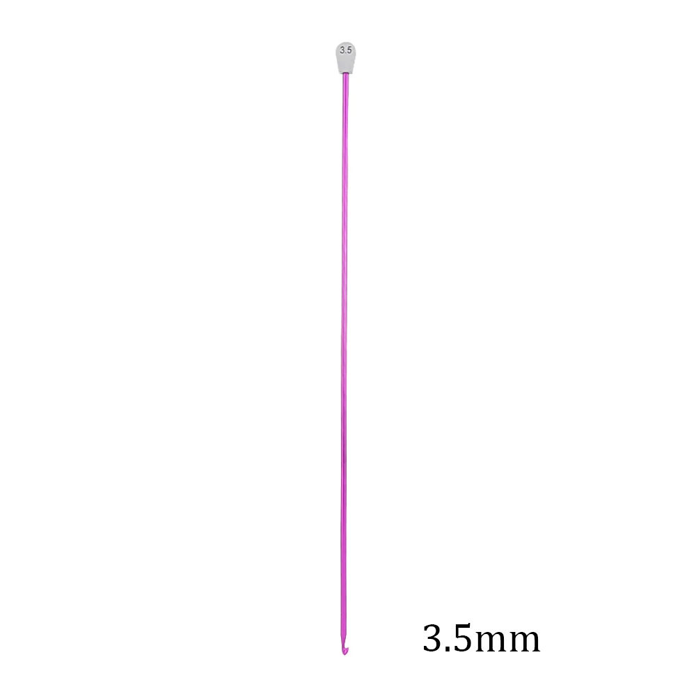 2,5-11 мм, 14 размер, крючки для вязания крючком, многоцветные спицы, инструмент для плетения, длинный свитер, швейная игла - Цвет: 3.5mm