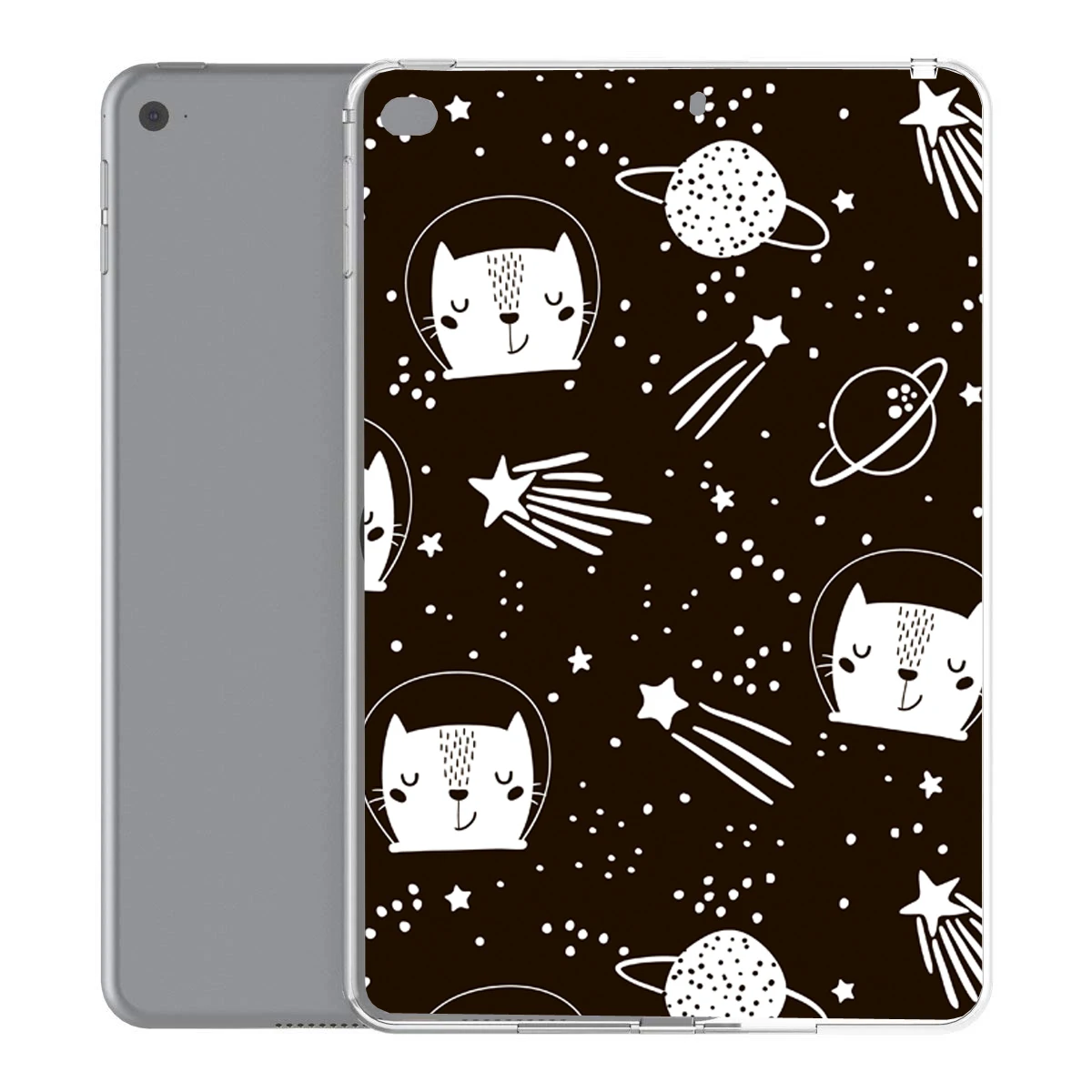 

soft TPU case for iPad 9.7 air 1 2 pro 9.7 2017 2018 silicon painted cover for Apple ipad fashion print transparent shell