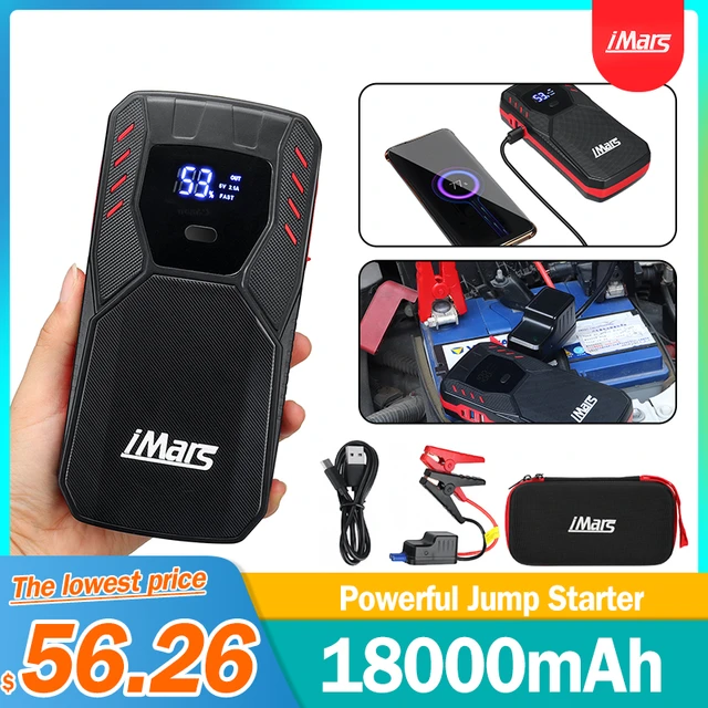 IMars Démarreur de voiture portable 1000A 13800mAh Powerbank