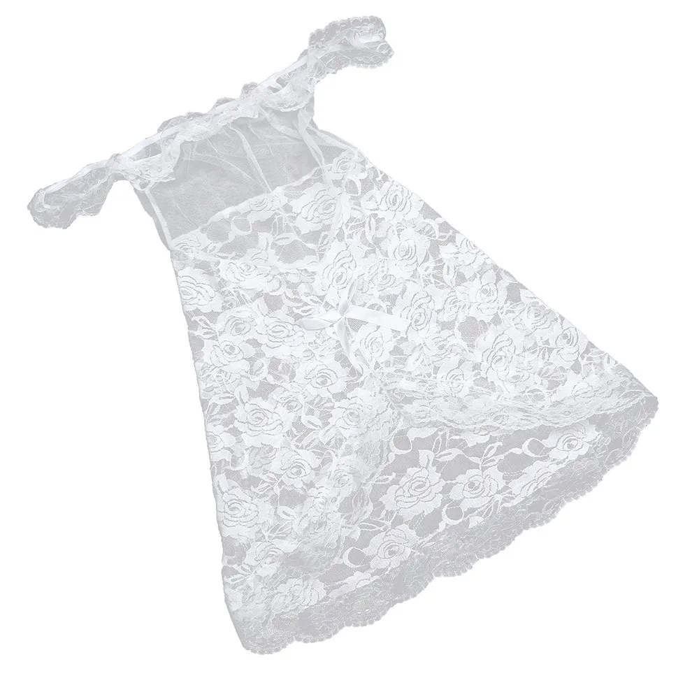 Off shoulder Lace Dress Women Sexy Lingerie Babydoll Underwear Hot Erotic Langrie Elastic Sexy Costumes Lenceria Mujer