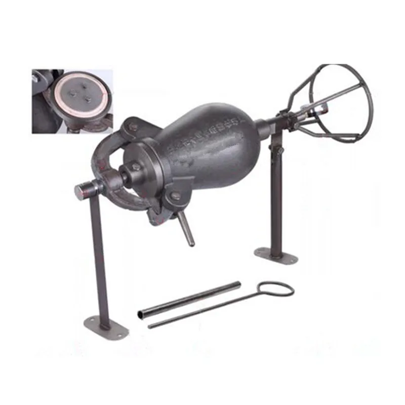

Hand driven corn popcorn chicken popper puffing machine