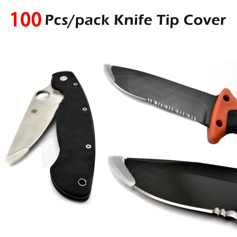 

100pcs Kitchen Knives Tip Cover Knife Point Protective Cover Extended Knife Plastic Knife Kitchen Set messenset Dropshipping