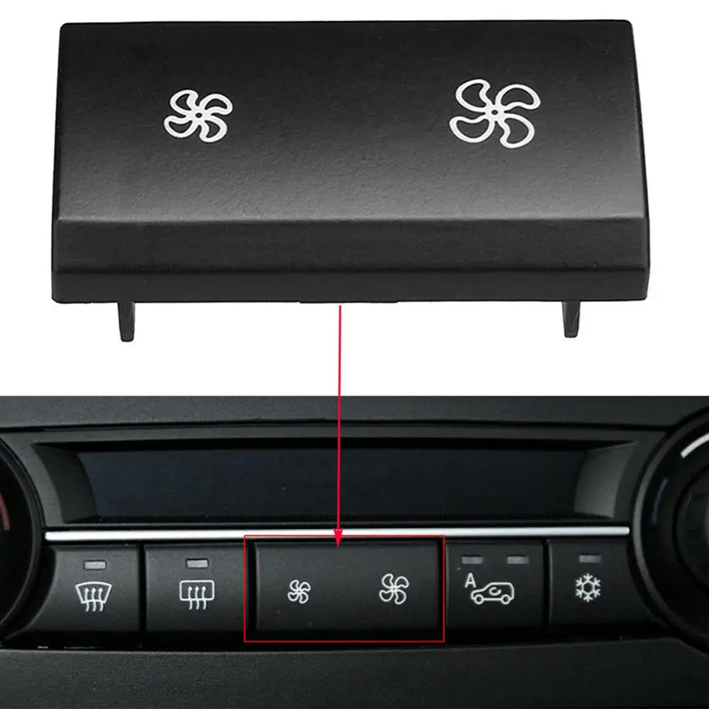 

A/C Heater Control Panel Repair Fan Speed Button Black For BMW X5 E70 X6