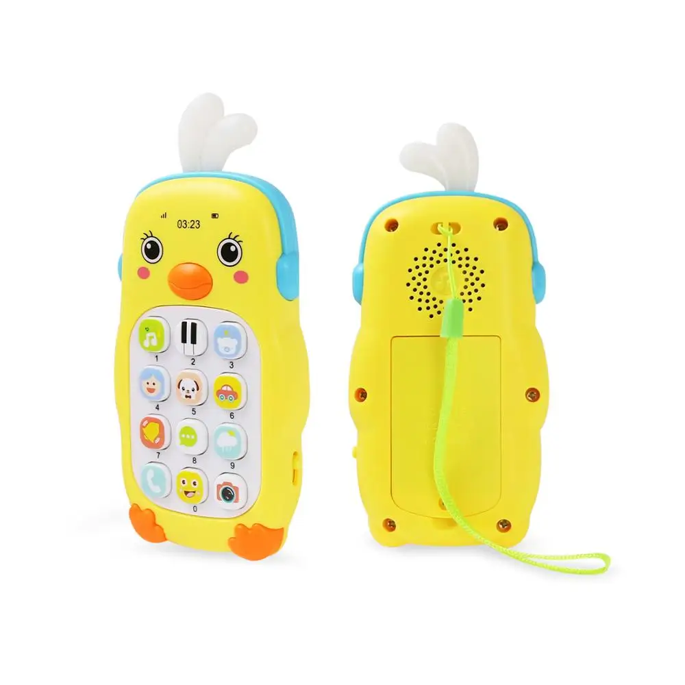 5 Styles Musical Mobile Phone Cartoon Teether Phone Sound Light Telephone Electronic Toy Eucational Learning Toys Baby Gifts 7