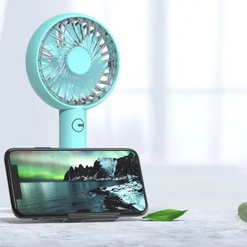 

Portable Mini Handheld Fan USB Charging Fan Air Cooler Mobile Phone Holder Stand for Student Dormitory Home Office Use
