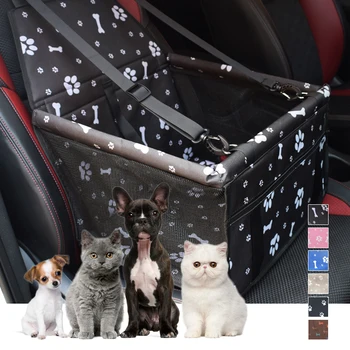 

Pet Dog Car Seat Cover Travel Dog Carrier Outdoor Safe Dog Car Seat Basket Cat Puppy Bag Travel Mesh Hanging Bags Waterproof
