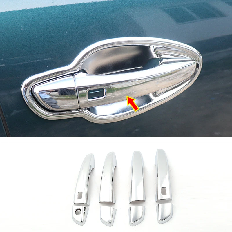 

8 шт., хромированные накладки на дверные ручки для Peugeot 208 2020 2021