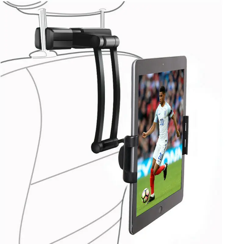 360 ° планшет держатель Автомобильный подголовник Стенд расширение для samsung iPad Pro Mini