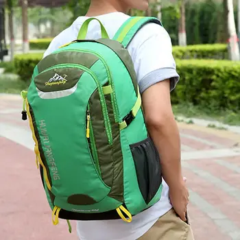 

Travel Bag Practical Durable Men Canvas Picnic Student Shoulders Outdoors Field Survival Tent Backpack High Capacity Backpack