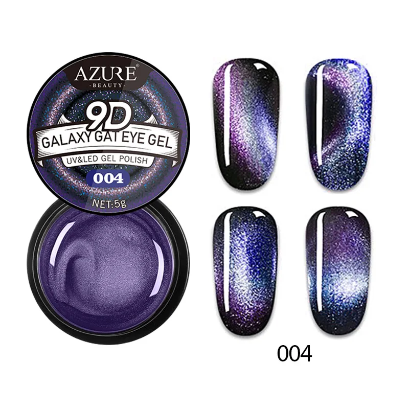 Azure beauty Хамелеон для использования с магнитом светодиодный лак для ногтей гель лак стойкий 9D Galaxy УФ-лак для ногтей лак нужен черный гель