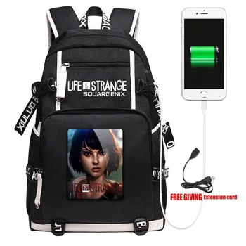 

Game Life Is Strange Anime School Backpack Men Women Laptop Travel Shoulder Bag Cosplay Cartoon Gamer Fans Work Casual Bags Gift