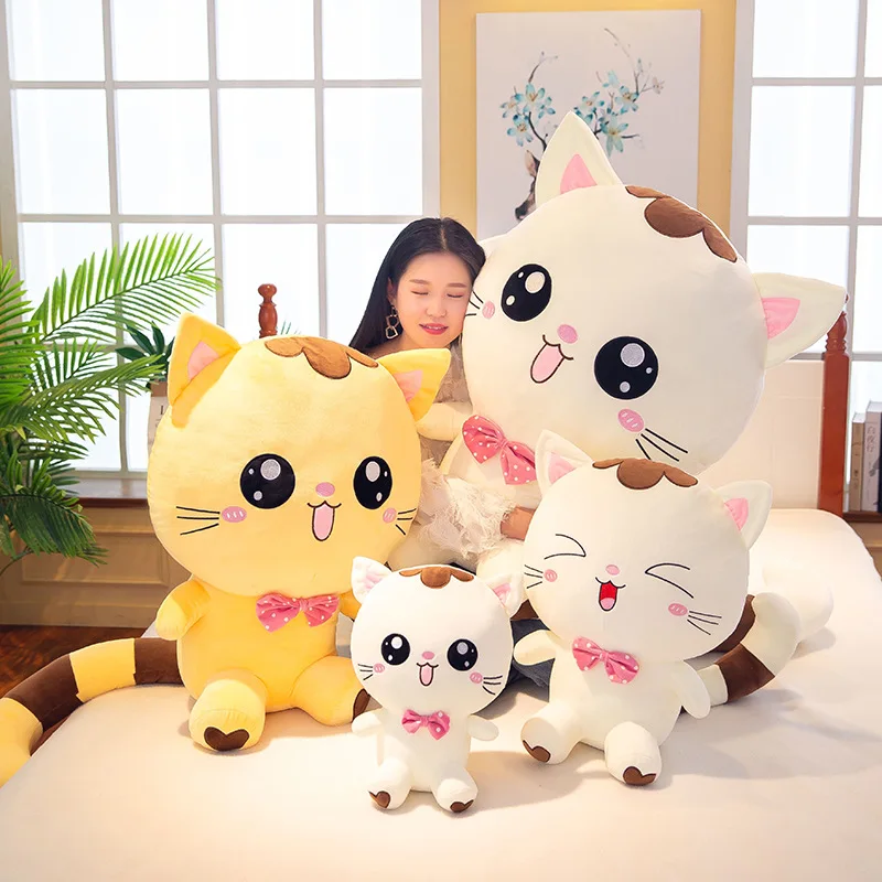 

New Style Creative Cute Big Cat Face Doll Bigeye Adorable Cat-Large Size Doll Pillow for a Girlfriend Gift