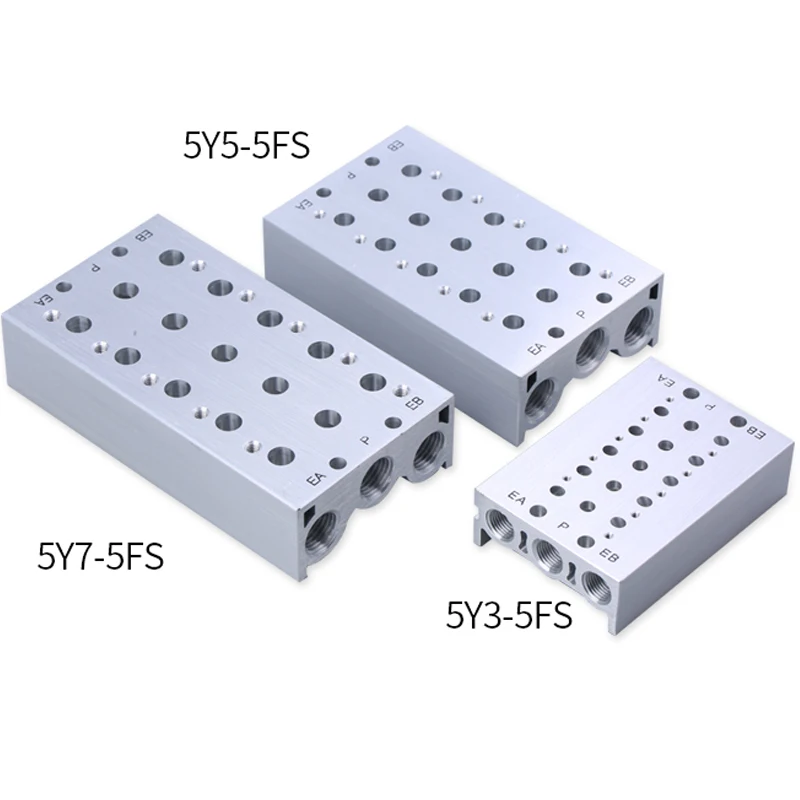 

SY3120 SY5120 SY7120 Solenoid Valves Air Exhaust Manifold SS5Y5- 2F/3F/4F/5F/6F/7F Pneumatic Base Valve Station With Gaskets