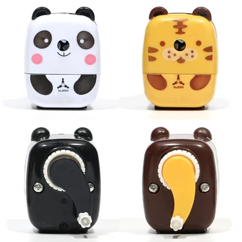 

Desktop Hand Crank Non Slip Gift Pencil Sharpener Labor Saving Stationery Kids Students Cartoon Animal School Cute Tool Small