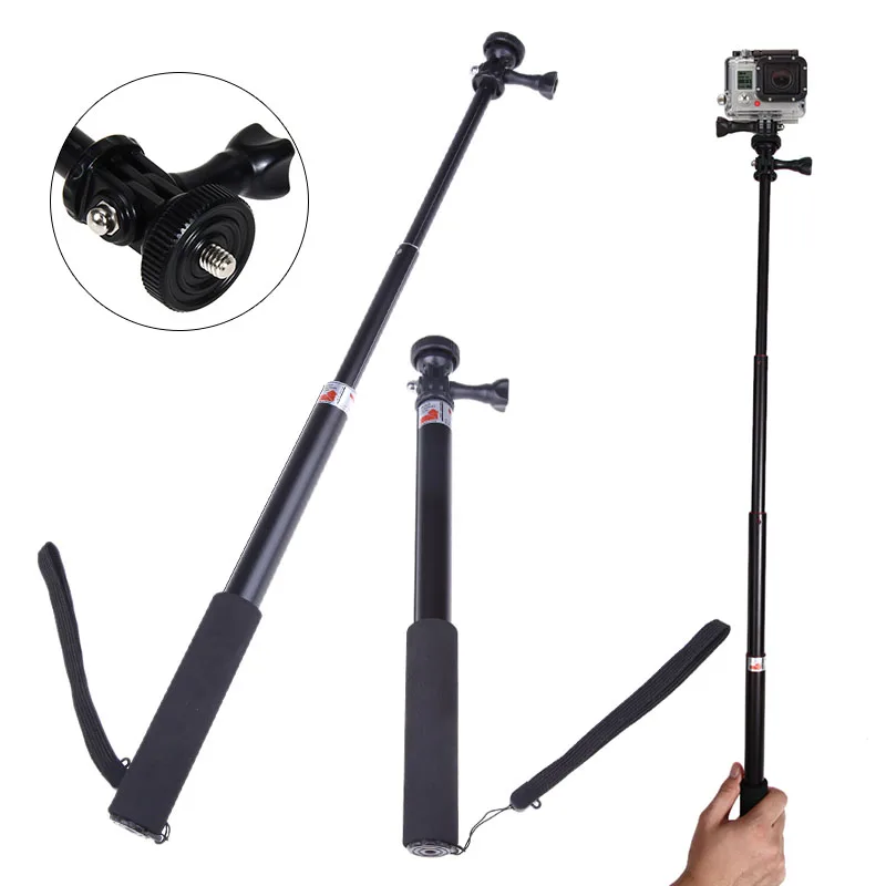 Водонепроницаемый монопод Телескопический штатив для Gopro раздвижная палка селфи