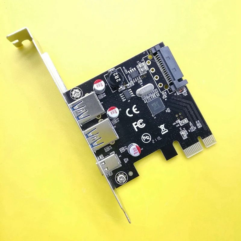 Usb 3 1 Type C Pcie Expansion Card Pci E To 1 Type C And 2 2