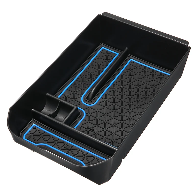 

Mayitr 1pc Blue Car Center Console Armrest Storage Box Organizer Tray For Toyota RAV4 2019 Glove Tray Holder Case Car Stowing