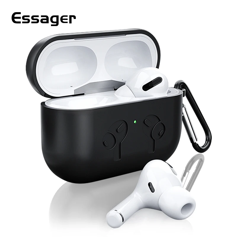 Силиконовый чехол Essager для Airpods Airpod Pro Роскошный Apple Air Pods Pod аксессуары кожи милый