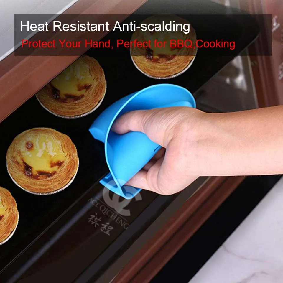 TEENRA изолированные перчатки для духовки Силиконовые зажимы для духовки термостойкие для плиты Mitt противоскользящие горшочки держатель зажим для приготовления перчатка для выпечки