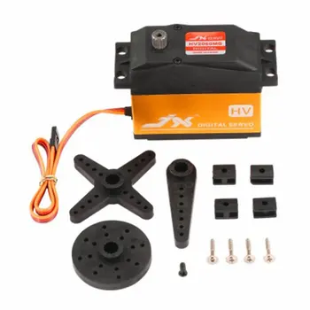 

Hot JX PDI-HV2060MG Metal 6.0-7.4V 0.13sec/60° Digital HV Servo 62kg Torque Aluminums Case Coreless for1/5 RC Car RC Accessories