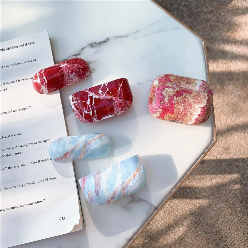 Чехол для Apple AirPods Pro чехол силиконовый чехол для наушников для Airpods 3 pro чехол Роскошный Мраморный чехол для Bluetooth гарнитуры