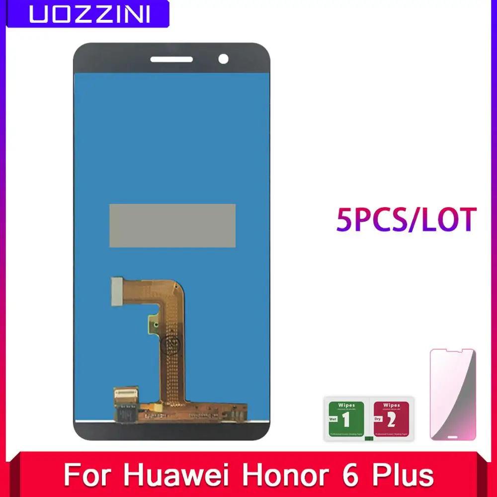 5 шт./лот ЖК-дисплей для huawei Honor 6 Plus Новый 1:1 идеально кодирующий преобразователь