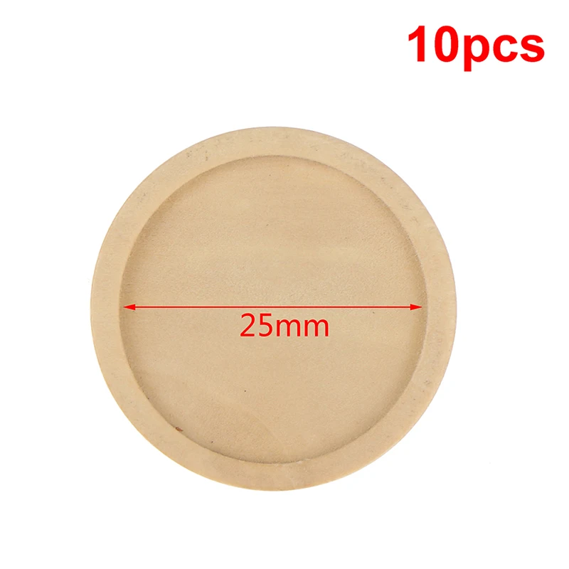 25mm 10 шт. 20 Вт, 30 Вт, 25 мм Diy деревянные круглые Брошь база кабошоны Пустые лотки с брошкой в виде булавки из нержавеющей стали камео кабошоны базовые - Цвет: 25mm
