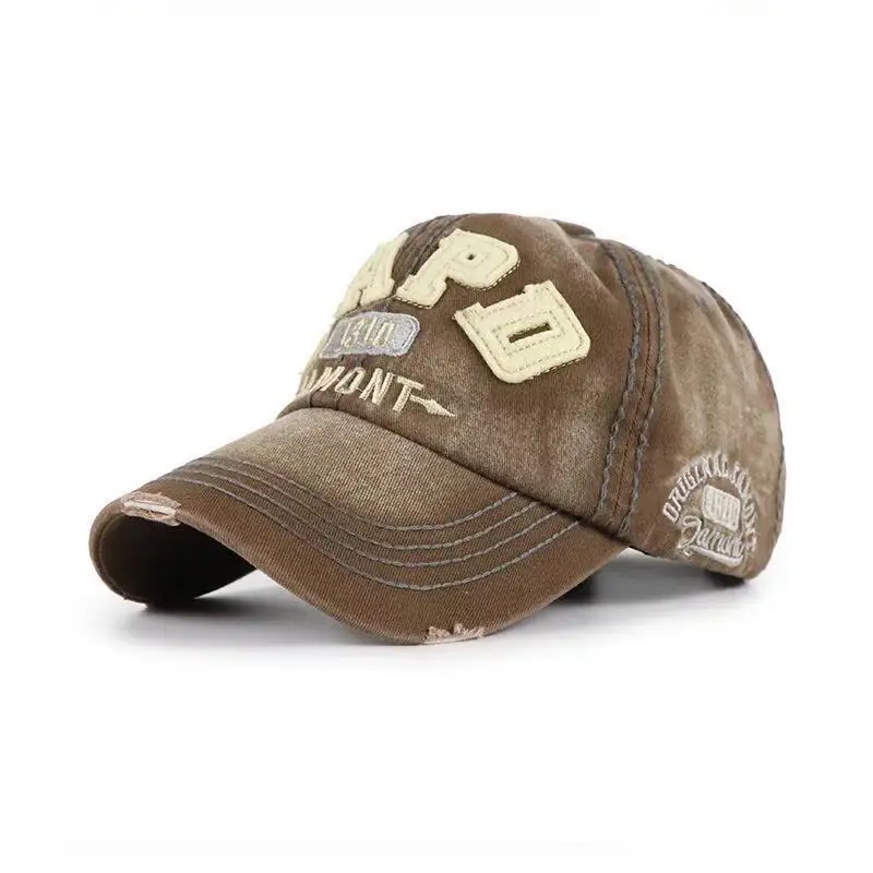 Бейсбольная кепка Borduren snapback hoed voor Весна mannen vrouwen Katoen повседневные сетчатые кепки Хип-Хоп Кепка унисекс pet groothandel - Цвет: CAMEL