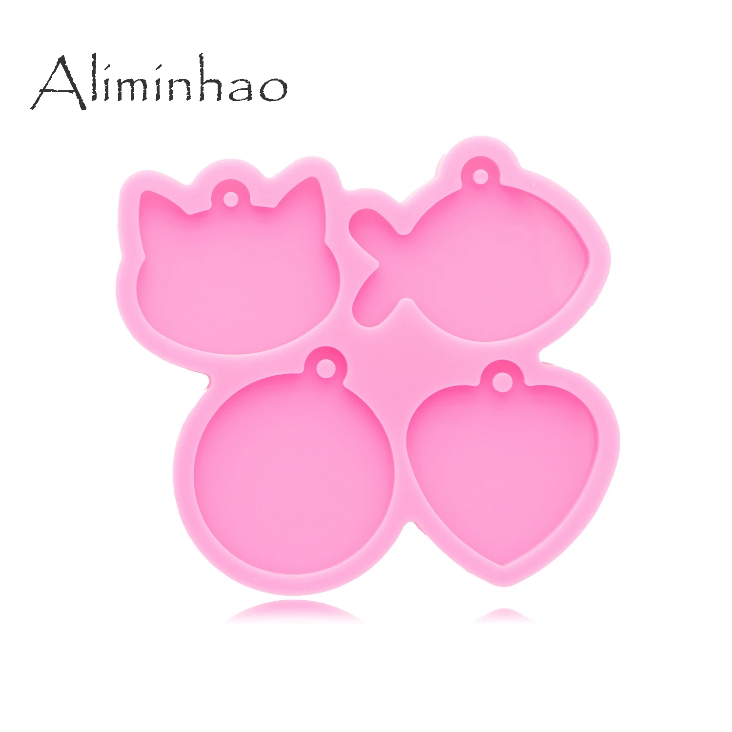 DY0978 Helle Fisch/Katze/Kreis/Herz Form Form Zu, Der Dods Pet Tag, silikon Formen für Epoxy Harz Casting DIY Schmuck Handwerk – Detail 2