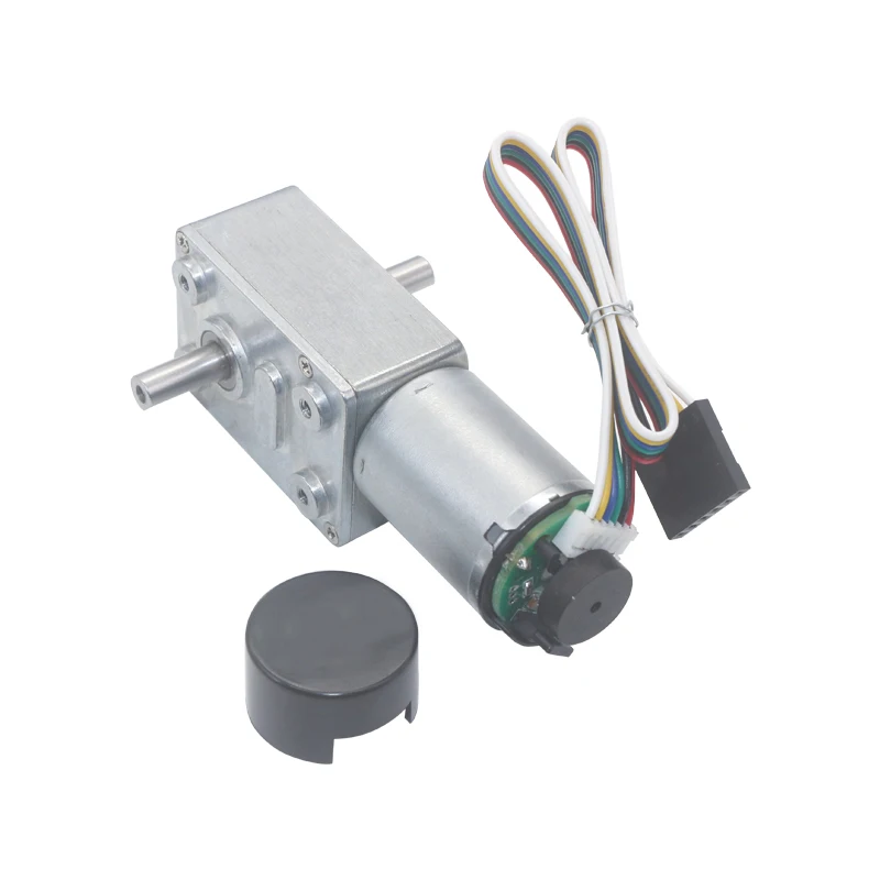 DC6V 12V 24V JGY370 Полный металлический Редуктор турбо червячный мотор с шифратором Холла сигнала Отзывы и крышка