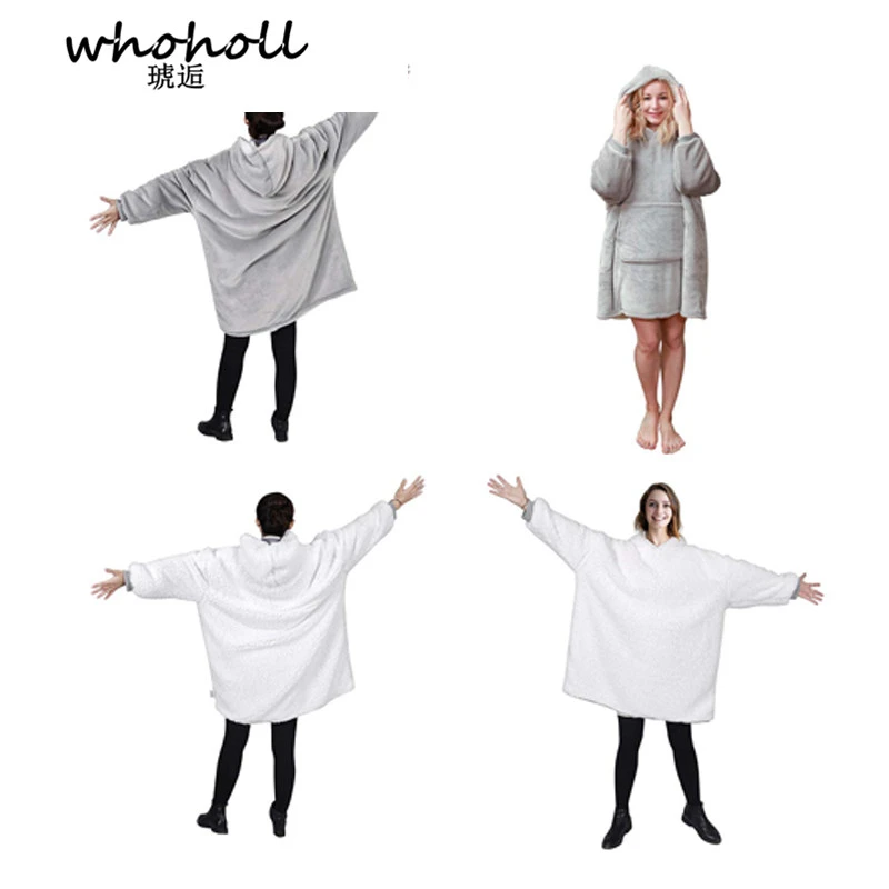  Women Hoodies Sweatshirts Plush Hoodies Warm Sweatshirt winter Hooded Coats Soft Bathrobe Fleece Bl