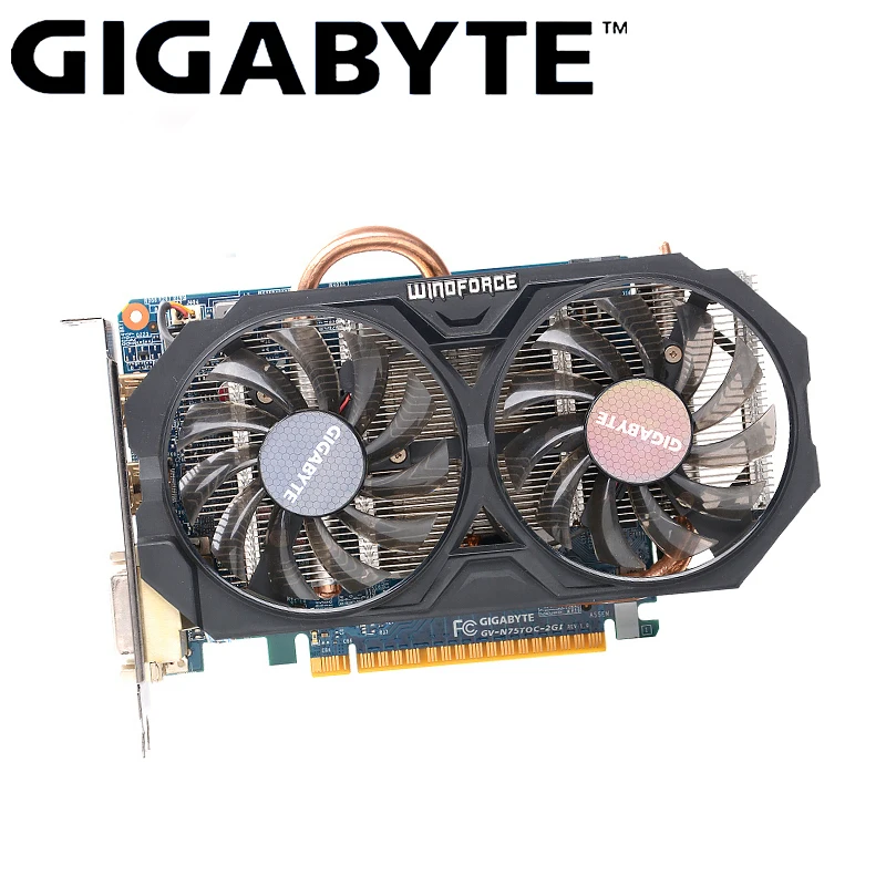 GIGABYTE GTX 750 Ti оригинальная графическая геймерская ПК карта с NVIDIA GeForce GTX 750Ti GPU 2 ГБ GDDR5 128 бит видеокарта б/у GIGABYTE GTX 750 Ti оригинальная графическая геймерская ПК карта с NVIDIA GeForce GTX 750Ti GPU 2 ГБ GDDR5 128 бит видеокарта б/у