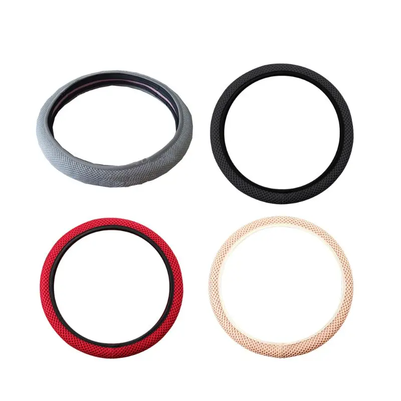 

38CM Wear-resistant Breathability Car Steering Wheel Cover Styling Decoration