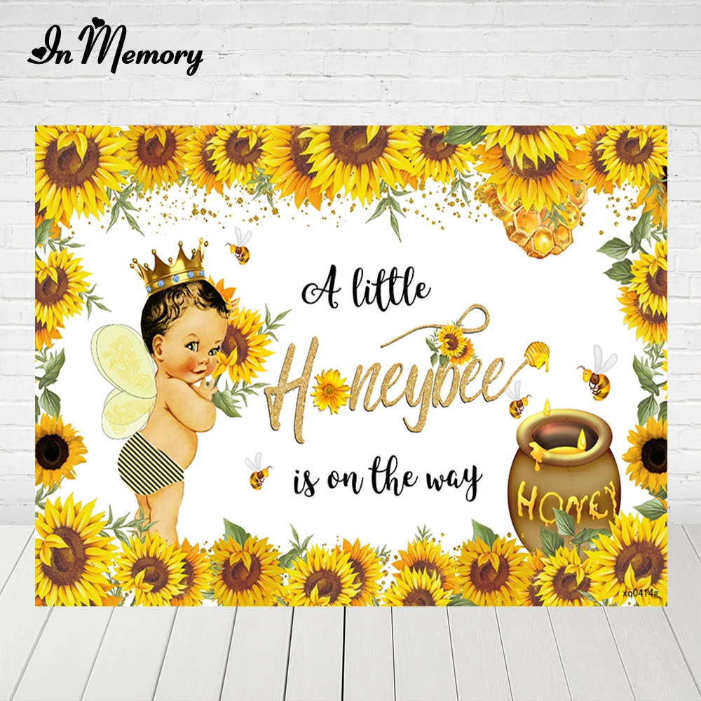 InMemory фон для фотосъемки с изображением майи пчелы Желтые Подсолнухи день