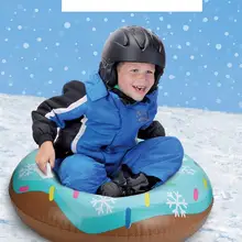 Надувные лыжи круг доска для катания по снегу доска надувная долговечная шина сноуборд сани для детей взрослых плот спортивные игрушки