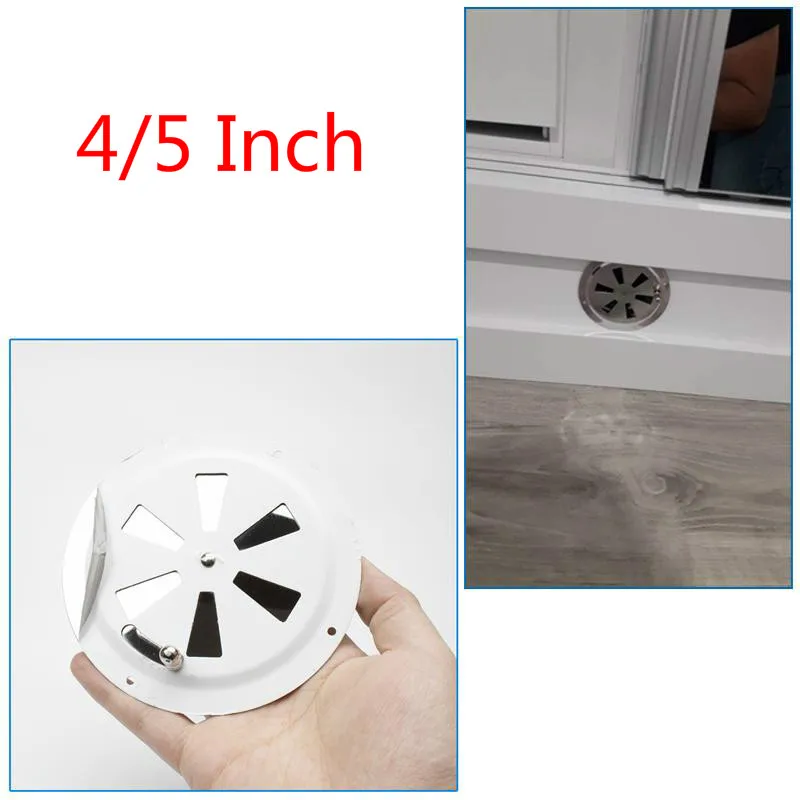Rejilla de aire redonda de acero inoxidable, cubierta de rejilla de apertura de perilla lateral, rejillas de ventilación de barco marino, orificios de ventilación, 4 /5 pulgadas, novedad
