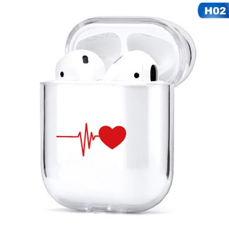 Роспись наушники чехол для AirPods чехол Чехол милый рисунок Fundas для Аксессуары для AirPods футболка с забавным мультипликационным принтом «жесткий чехол из поликарбоната