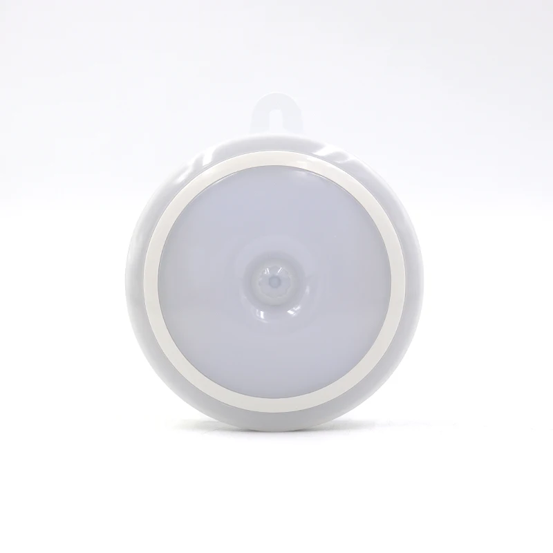 Amazon hot sale round led battery powered pir motion sensor portable for wall cabinet closet puck night light | Лампы и освещение