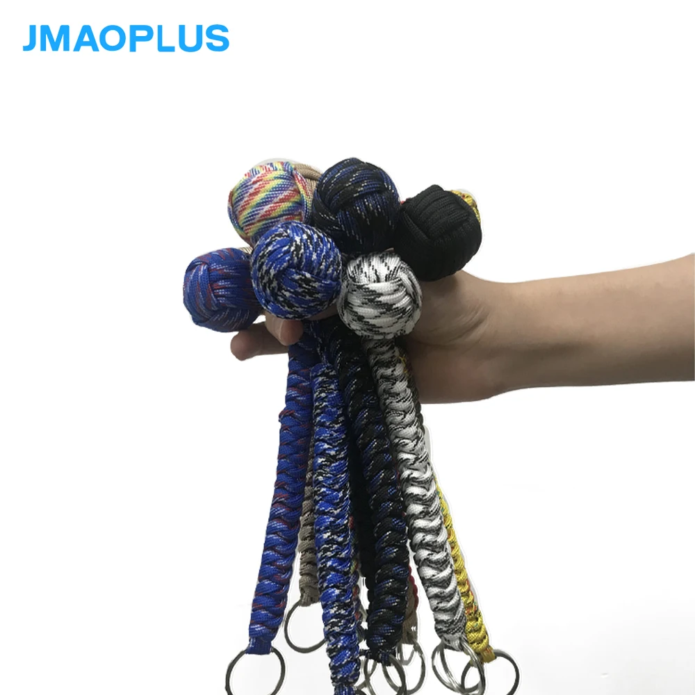 

Outdoor rope woven self-defense ball key chain umbrella rope mountaineering survival self-defense steel ball