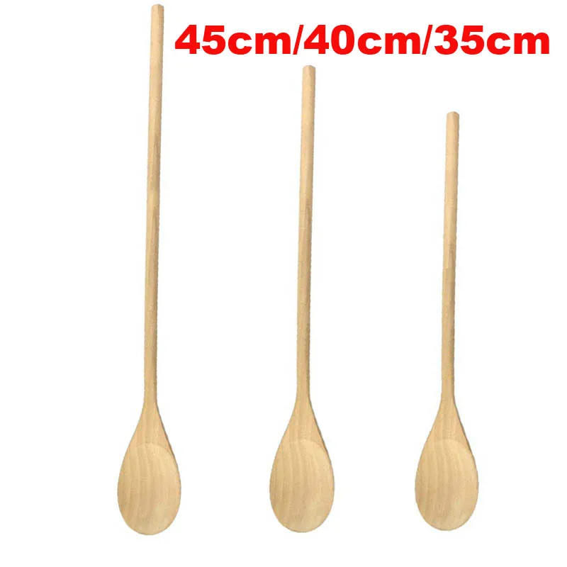 Wooden Spoons 35cm/40cm/45cm Kitchenware Accessories wooden serving spoon ladle