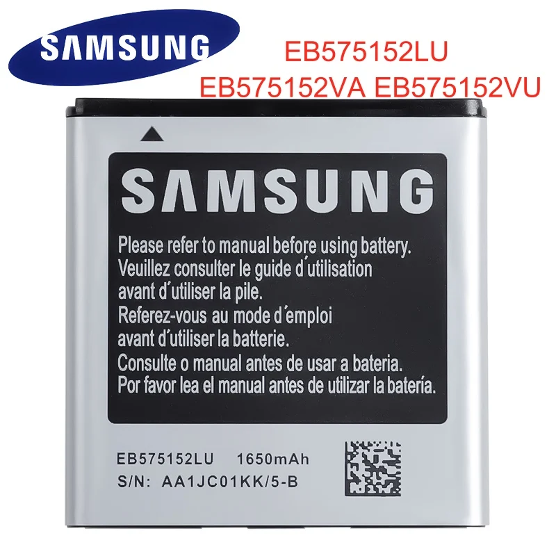 Батарея EB575152LU для Samsung Galaxy S I9000 i9001 I9003 I589 I8250 I919 D710 I779 i9105 1650 мАч Замена Аккумулятор