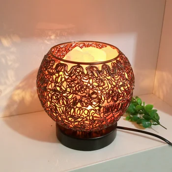 

Modern living room aluminum table lamp creative study negative ion crystal salt table lamp bedroom bedside table lamp LW513544PY