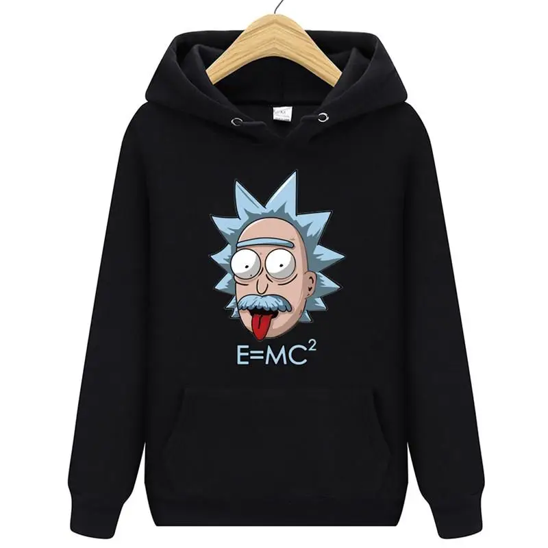 

2018 New Men's Hoodies Einstein E MC2 Sheldon Rick And Morty Physics Science Casual Printend Hoodies Sweatshirt For Man