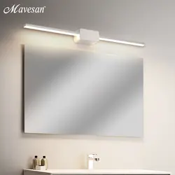 7 Вт современный акриловый зеркальный светильник светодиодный настенный светильник для ванной комнаты черный белый цвет освещение в