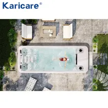 Сильный contra-flow тренировочный Плавательный Бассейн Отопление Массаж цельная модель безграничный плавательный бесконечный бассейн