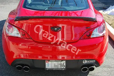 Спойлер для багажника Hyundai Genesis Coupe 09 11 из углеродного волокна|spoiler wing|lip spoilertrunk spoiler