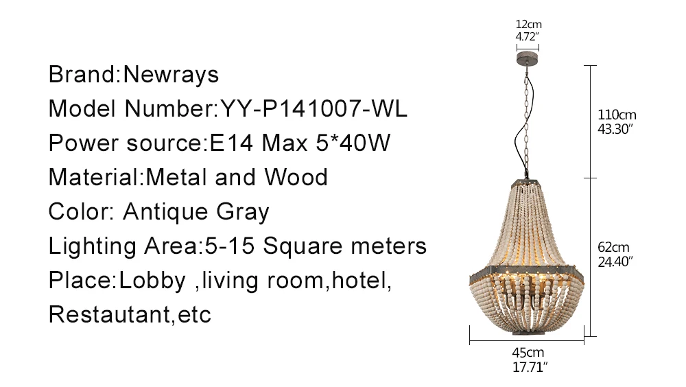 Hce72532870d54dbbb06c2d2c38b1065b2 Retro loft vintage rustic round wooden beads pendant lamp E27 LED hanging lamp decor lights modern for living room hotel kitchen