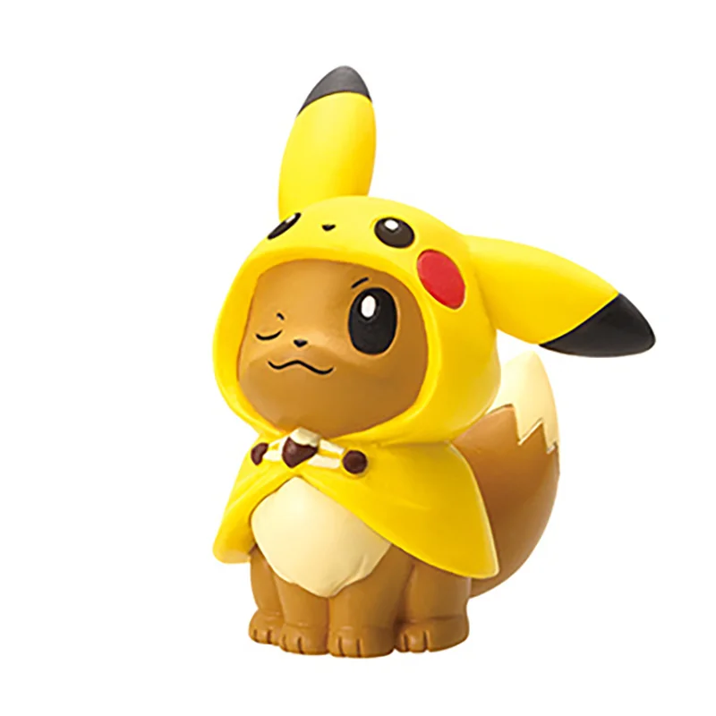 6 шт./компл. веер косплея Пикачу Eevee Kong Idiot Psyduck коллекция украшение фигурка капсула