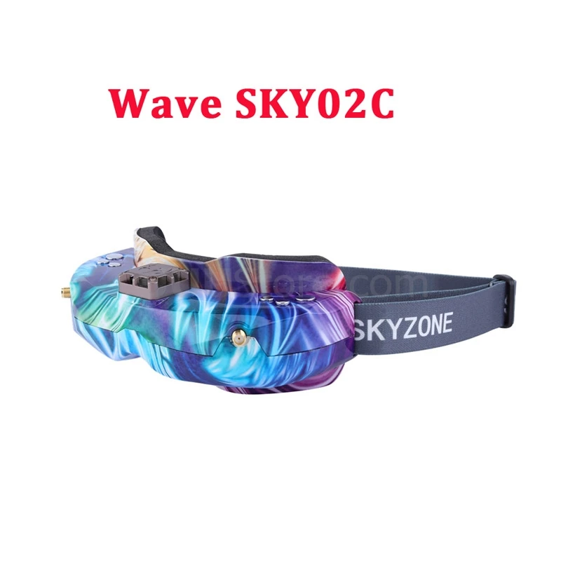 Skyzone SKY02X/SKY02C/SKY03O/SKY03S O светодиодный 5,8 ГГц 48CH разнообразие FPV очки поддержка OSD DVR HDMI с головным трекером вентилятор светодиодный - Цвет: Wave SKY02C